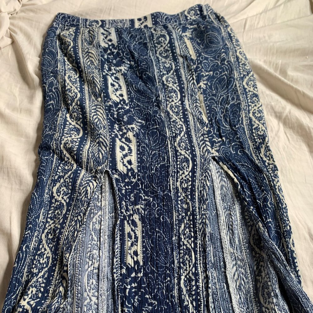 Tribal Print Maxi Skirt